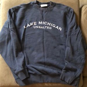 Lake Michigan Navy Pullover Sweatshirt